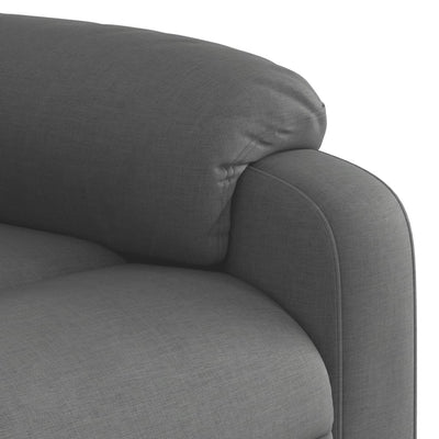 Massage Recliner Chair Dark Grey Fabric Payday Deals