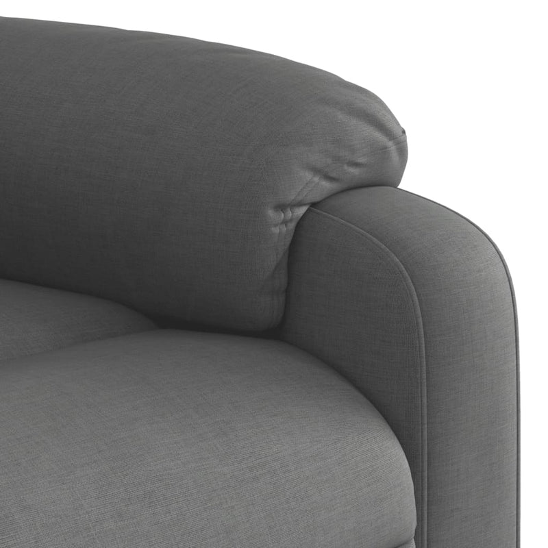 Massage Recliner Chair Dark Grey Fabric Payday Deals