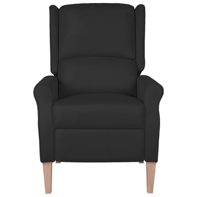 Massage Reclining Chair Black Fabric Payday Deals