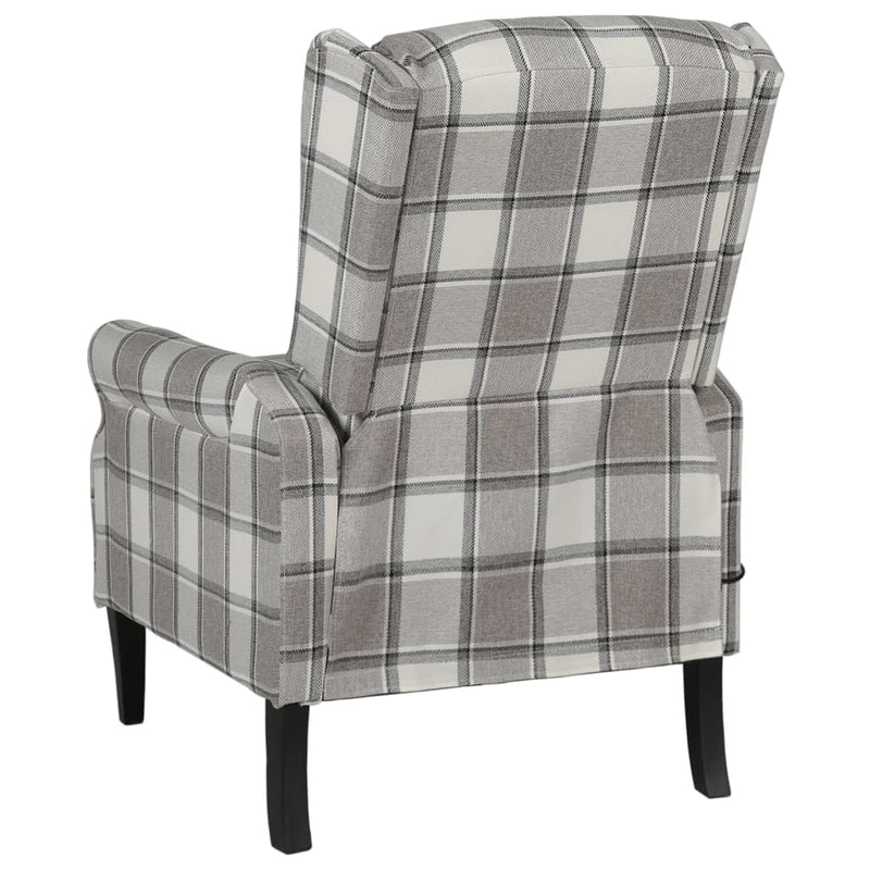 Massage Reclining Chair Grey Fabric Payday Deals