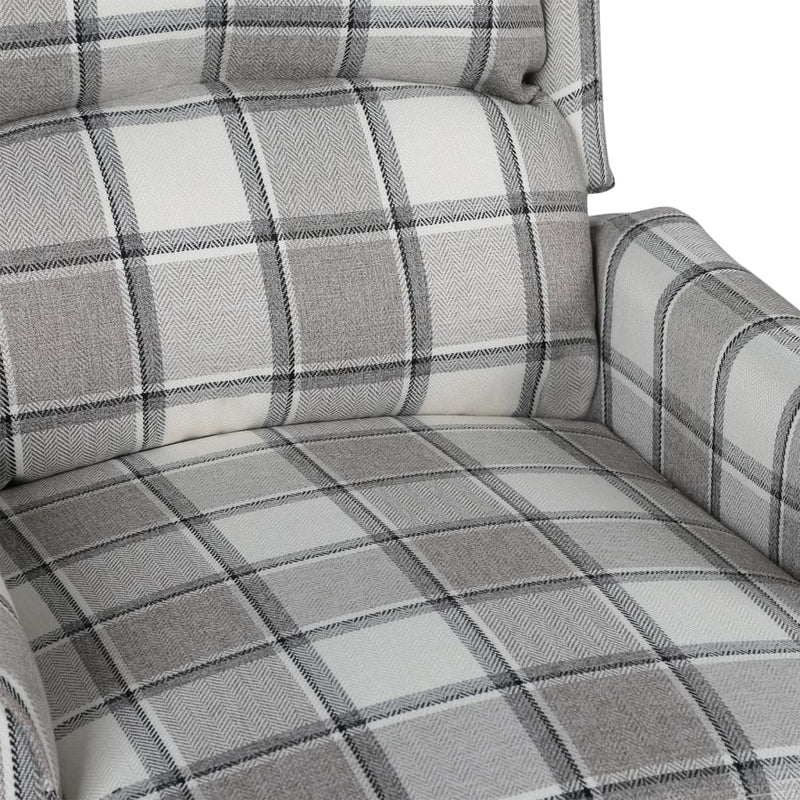 Massage Reclining Chair Grey Fabric Payday Deals