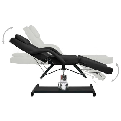 Massage Table Black 180x62x(87-112) cm Payday Deals