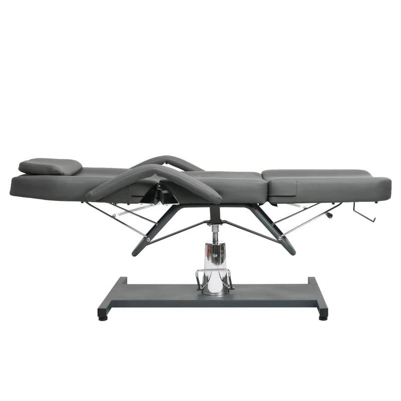 Massage Table Grey 180x62x(87-112) cm Payday Deals