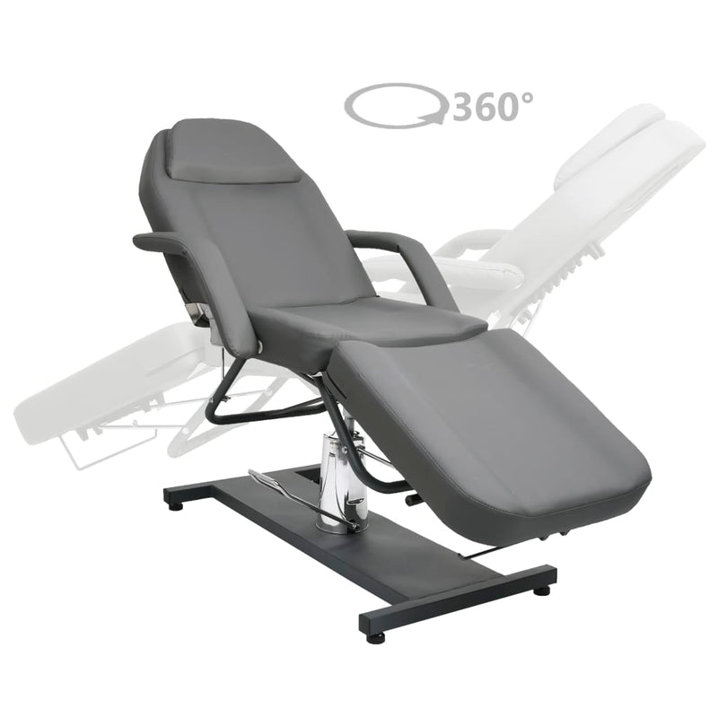 Massage Table Grey 180x62x(87-112) cm Payday Deals