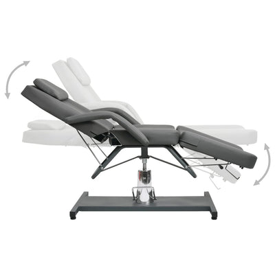 Massage Table Grey 180x62x(87-112) cm Payday Deals