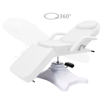 Massage Table White 180x62x(86.5-118) cm Payday Deals