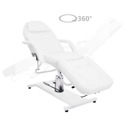 Massage Table White 180x62x(87-112) cm Payday Deals