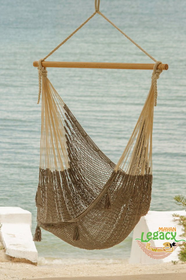Mayan Legacy Extra Large Outdoor Cotton Mexican Hammock Chair in Dream Sands Colour Payday Deals