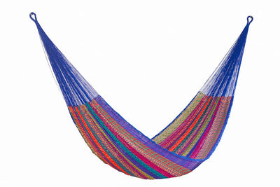 Mayan Legacy Jumbo Plus Size Nylon Mexican Hammock in Mexicana Colour