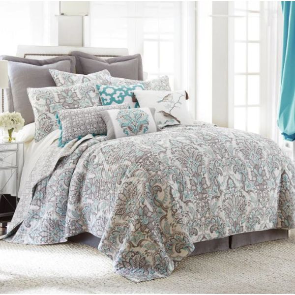 Mayfair 100% Cotton Quilted 2 pcs Bedspread Coverlet Set King Single Payday Deals