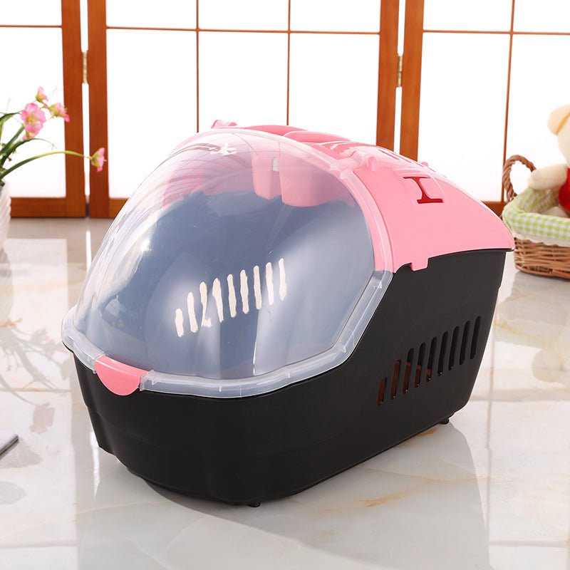 Medium Portable Travel Dog Cat Crate Pet Carrier Cage Comfort With Mat-Pink Payday Deals