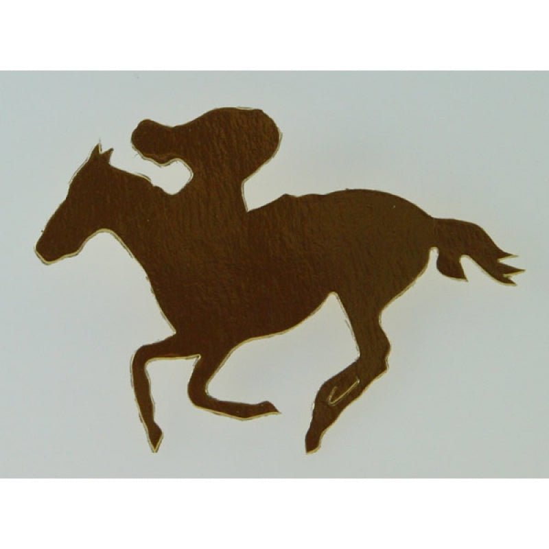 Melbourne Cup Horse & Rider Gold 200mm Cutouts 12 Pack Payday Deals