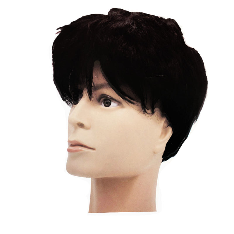 MENS WIG 80s Fancy Dress Mens Party Costume Rock Bogan Punk 70s 90s - Black Payday Deals