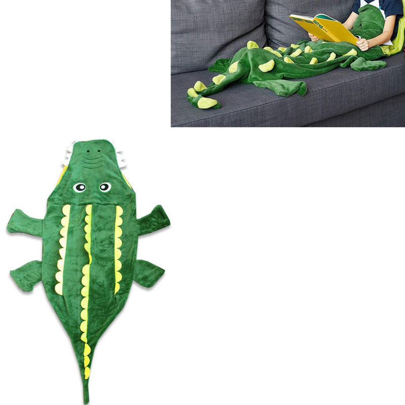 Mermaid Tail Crocodile Green Soft Blanket Throw Payday Deals