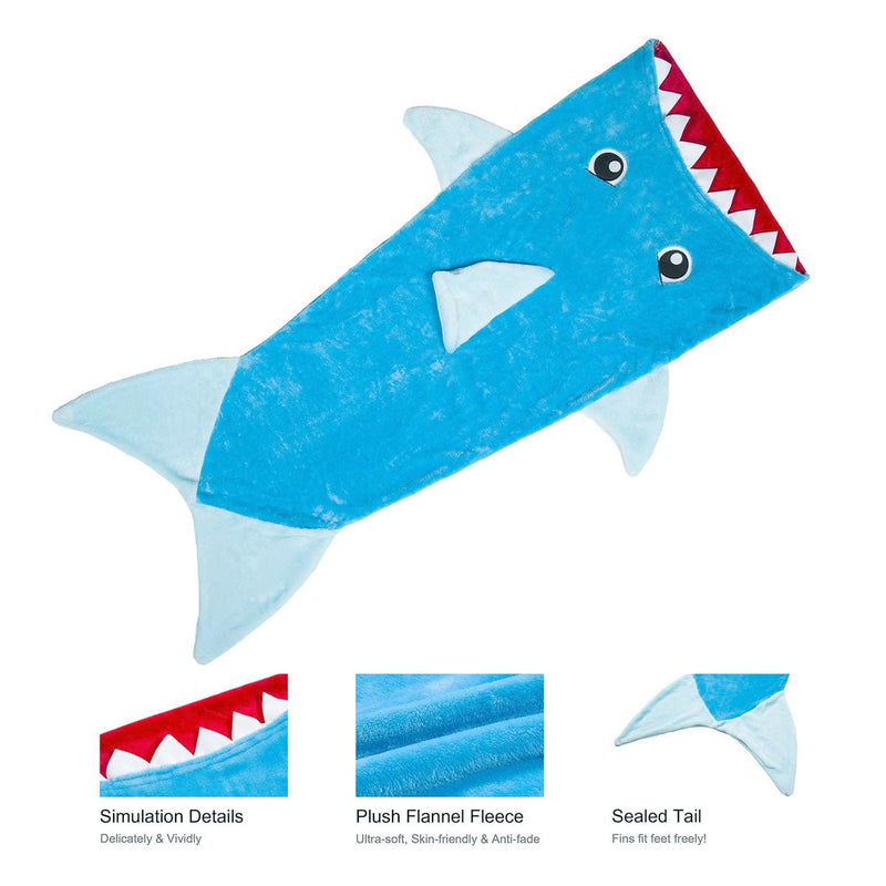Mermaid Tail Shark Soft Blanket Throw Payday Deals