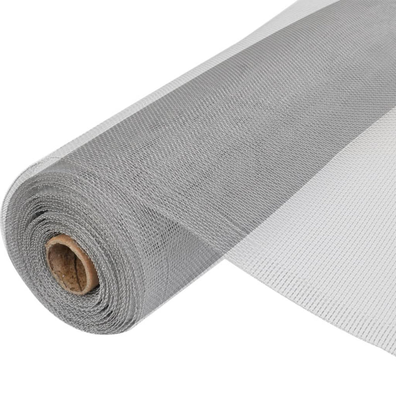 Mesh Screen Aluminium 100x500 cm Silver Payday Deals