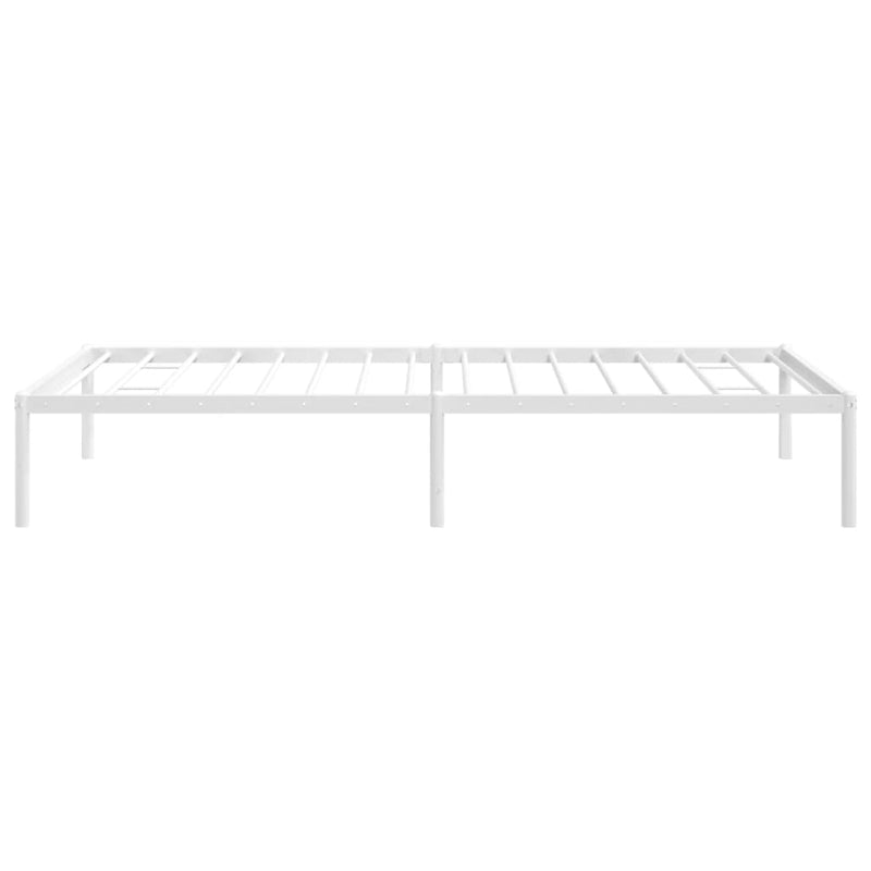 Metal Bed Frame without Mattress White 90x190 cm Payday Deals
