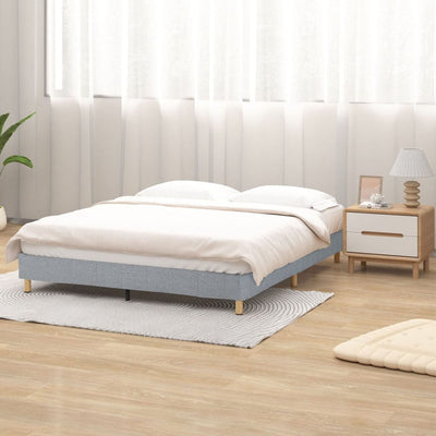 Metal Bedframe Mattress Foundation (Light Grey) &#8211; King Payday Deals