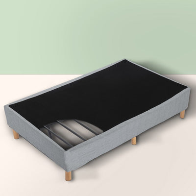 Metal Bedframe Mattress Foundation (Light Grey) &#8211; King Payday Deals