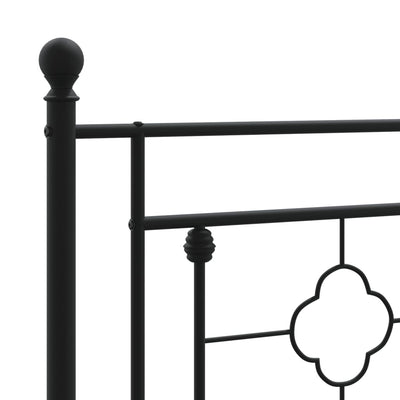 Metal Headboard Black 107 cm King Single Payday Deals