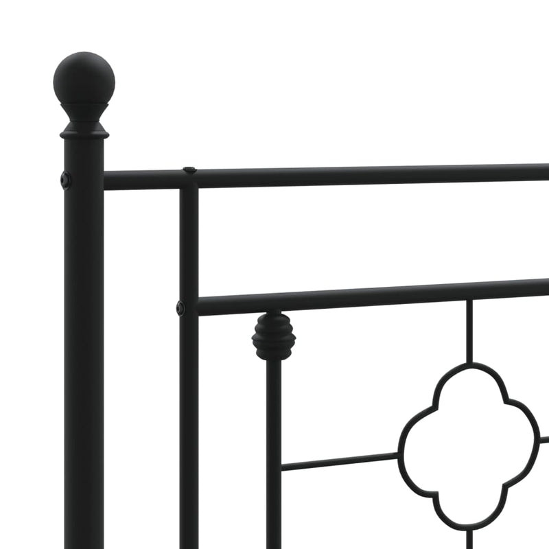 Metal Headboard Black 107 cm King Single Payday Deals