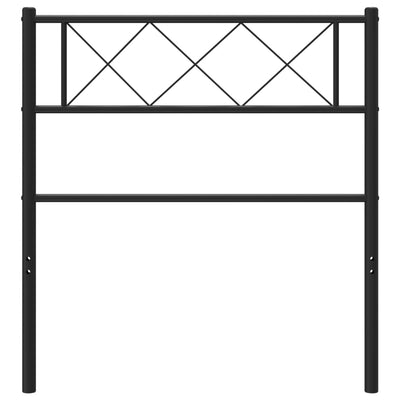 Metal Headboard Black 107 cm King Single Payday Deals