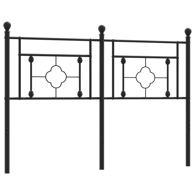 Metal Headboard Black 137 cm Double Payday Deals