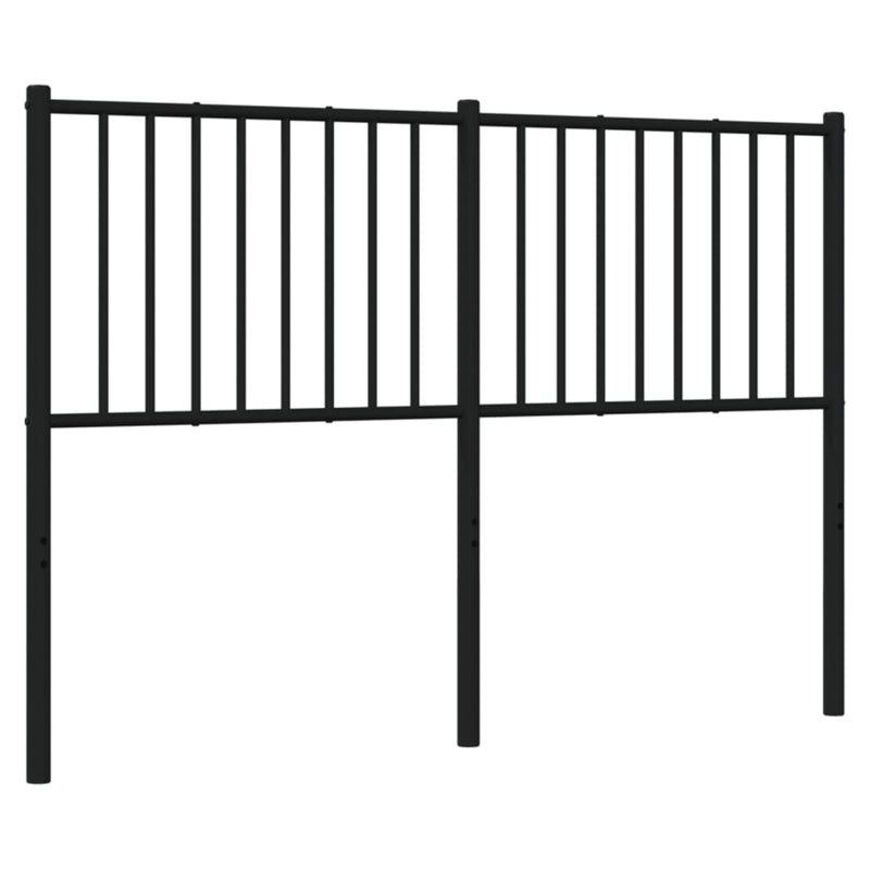 Metal Headboard Black 137 cm Double Payday Deals