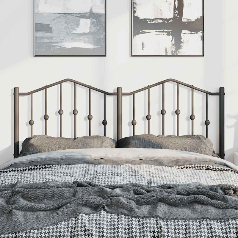 Metal Headboard Black 137 cm Double Payday Deals