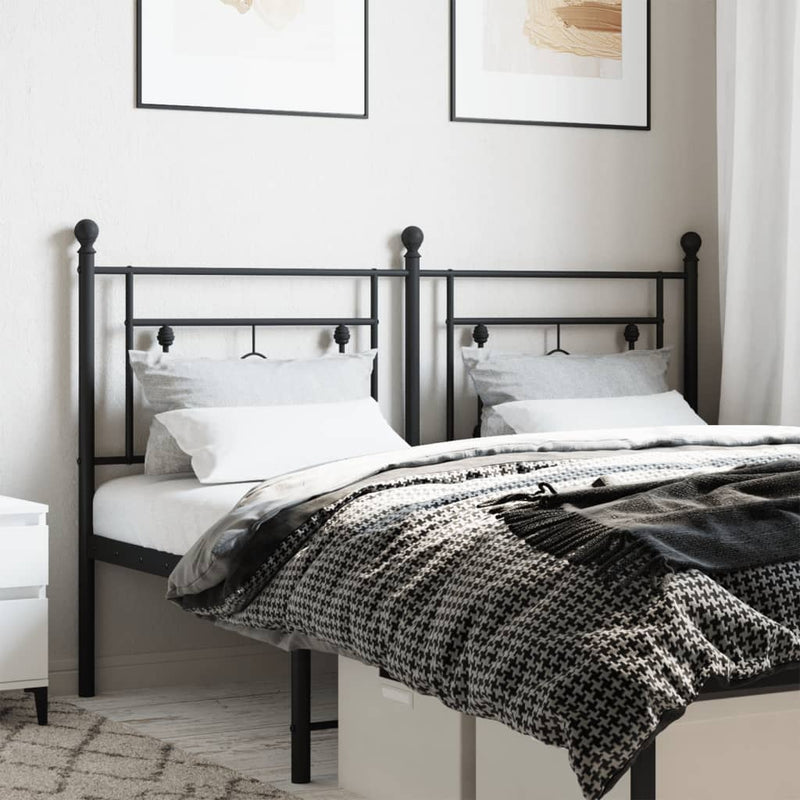 Metal Headboard Black 152 cm Queen Payday Deals