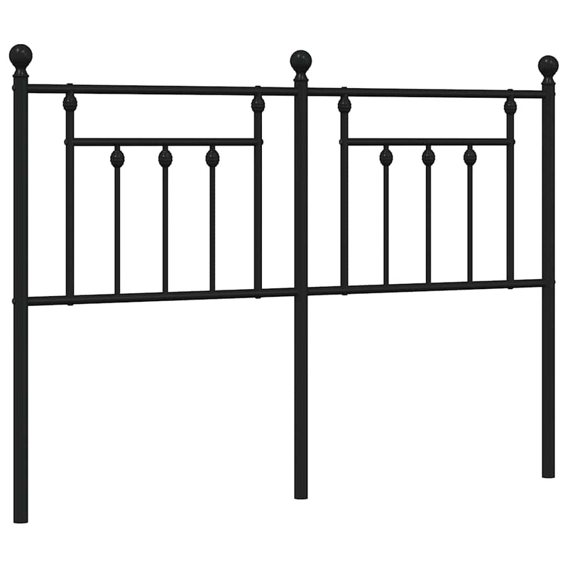 Metal Headboard Black 152 cm Queen Payday Deals