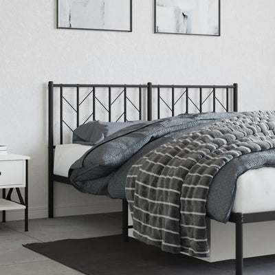 Metal Headboard Black 152 cm Queen Payday Deals