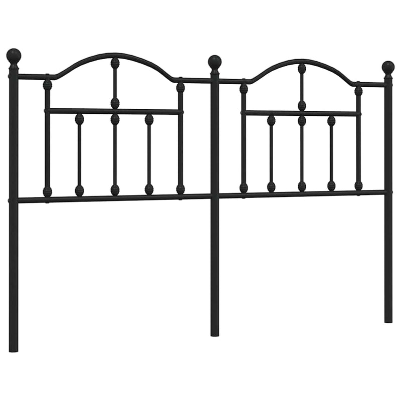 Metal Headboard Black 152 cm Queen Payday Deals