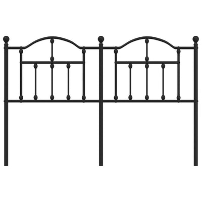 Metal Headboard Black 152 cm Queen Payday Deals