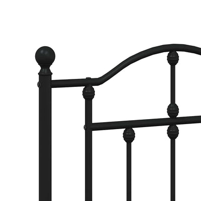 Metal Headboard Black 152 cm Queen Payday Deals