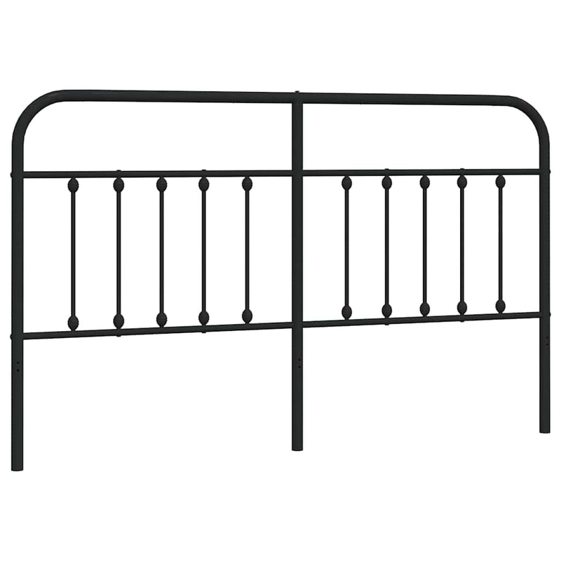 Metal Headboard Black 183 cm King Payday Deals