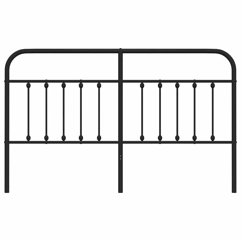 Metal Headboard Black 183 cm King Payday Deals