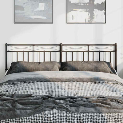 Metal Headboard Black 183 cm King Payday Deals