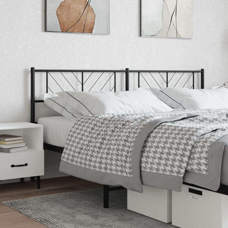 Metal Headboard Black 183 cm King Payday Deals