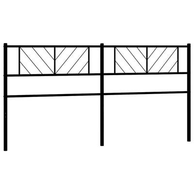 Metal Headboard Black 183 cm King Payday Deals