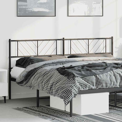 Metal Headboard Black 183 cm King Payday Deals