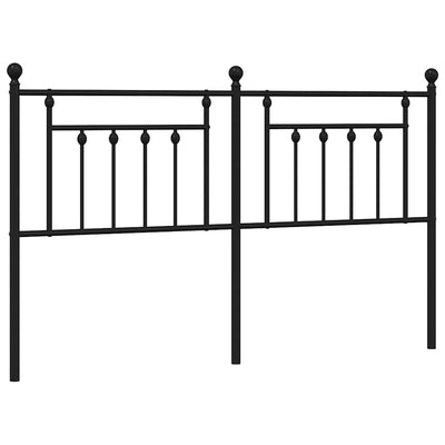 Metal Headboard Black 183 cm King Payday Deals