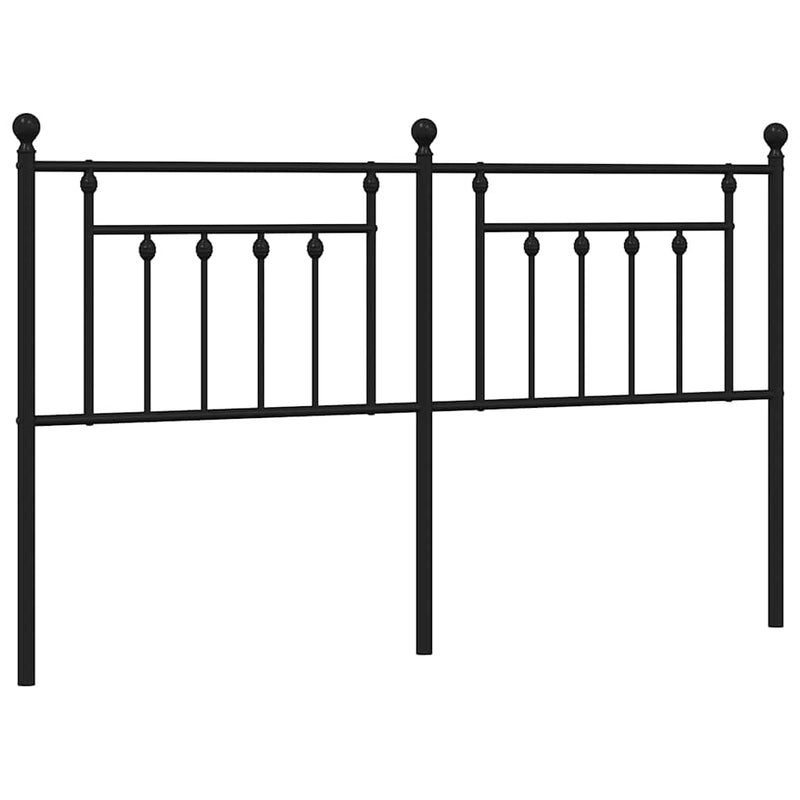 Metal Headboard Black 183 cm King Payday Deals