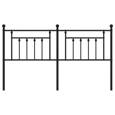 Metal Headboard Black 183 cm King Payday Deals