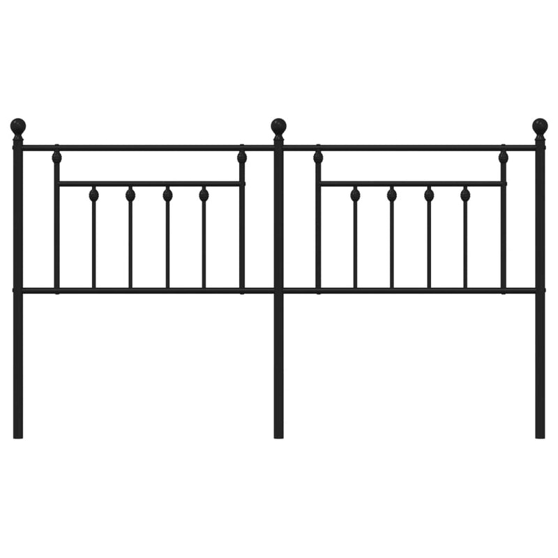 Metal Headboard Black 183 cm King Payday Deals