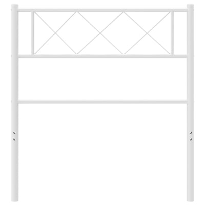 Metal Headboard White 107 cm King Single Payday Deals