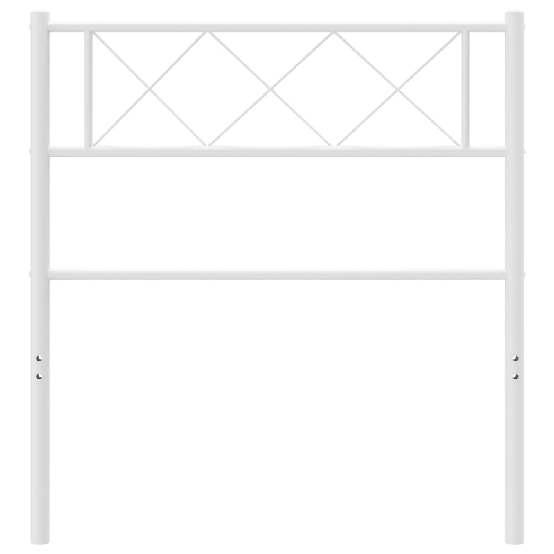 Metal Headboard White 107 cm King Single Payday Deals