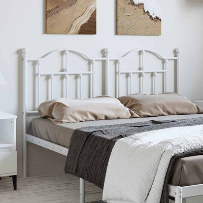 Metal Headboard White 137 cm Double