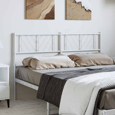 Metal Headboard White 137 cm Double Payday Deals