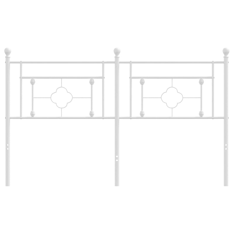 Metal Headboard White 152 cm Queen Payday Deals